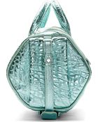 Alexander Wang Teal Metallic Rockie Lambskin Duffle Bag - Lyst