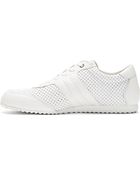 Dolce & Gabbana White Perforated Leather Sneakers - Lyst