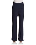 Alexander McQueen High-Waisted Flared Crepe Pants - Lyst