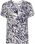 Matthew Williamson Ocelot Morris Print Silk T-Shirt - Lyst