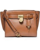 Michael Kors Hamilton Traveler Leather Messenger - Lyst