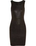 Alice + Olivia Textured-Leather Dress - Lyst
