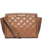 Michael Kors Michael Selma Quilt Mini Messenger - Lyst