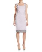 Valentino Embellished Silk Dress - Lyst