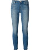 7 For All Mankind Skinny Cropped Jean - Lyst