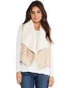 C&c California Faux Sherpa Vest - Lyst