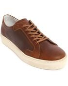 Piola Ica Camel Leather Sneakers - Lyst