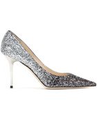 Jimmy Choo Agnes Ombré Glitter Pumps - Lyst