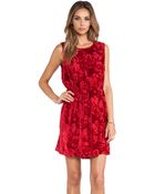 Anna Sui Village Burnout Mini Dress - Lyst