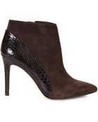 Vince Camuto Dark Brown Kasi Booties - Lyst