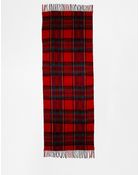 Asos Plaid Check Scarf - Lyst