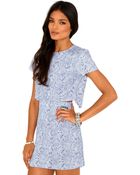 Missguided Annalisa Paisley Cut Out Mini Dress - Lyst