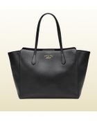 Gucci Swing Leather Tote - Lyst