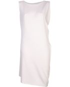 Issey Miyake Side Draped Dress - Lyst