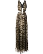 Roberto Cavalli Leopard Print Dress - Lyst