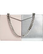 Fendi Large Colorblock Clutch - Lyst