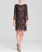 Adrianna Papell Dress - Sheer Scalloped Lace - Lyst