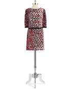 Donna Morgan Geo Print Popover Dress - Lyst