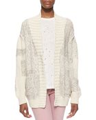 Iro Yolane Mixed-Knit Cardigan - Lyst