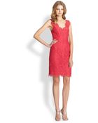 Shoshanna Rose Lace Cocktail Dress - Lyst