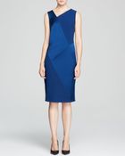 DKNY Asymmetric V Neck Shift - Lyst