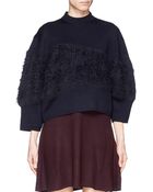 3.1 Phillip Lim Angora Blend Panel Wool Sweater - Lyst
