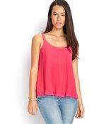 Love 21 Pleated Chiffon Cami - Lyst