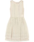 RED Valentino Embroidered Silk-Organza Dress - Lyst