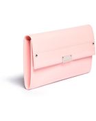 Jimmy Choo Reese Patent Leather Clutch - Lyst