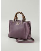 Gucci Mini Bamboo Tote - Lyst