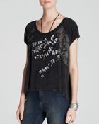 Free People Tee - Graphic Embellished - Lyst
