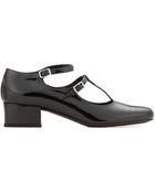 Saint Laurent Babies Patent-Leather Pumps - Lyst