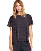 Michael Stars Crew Neck Raglan Hi Low - Lyst