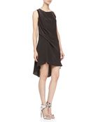 Haute Hippie Tuck Lace Back High Low Dress - Lyst