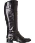 Ivanka Trump Black Orabell Riding Boots - Lyst
