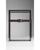 Burberry Military Buckle Leather Belt - Lyst