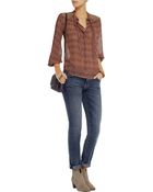 Current/Elliott The Skinny Low-Rise Jeans - Lyst