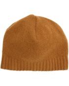 Portolano Cashmere Basic Knit Beanie - Lyst
