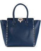 Valentino Rockstar Studded Tote - Lyst