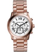 Michael Kors Cooper Rose Gold-Tone Chronograph Watch - Lyst