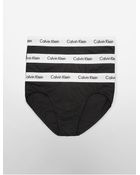 Calvin Klein Cotton Stretch 3-Pack Hip Brief - Lyst