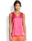Josie Natori Essential Silk Tank Top - Lyst