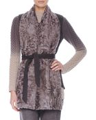 Mantu Wool & Shearling Convertible Vest - Lyst