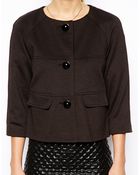 Asos Blazer in Ponte with Buttons - Lyst