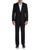 Versace Solid Plainweave Wool Suit - Lyst