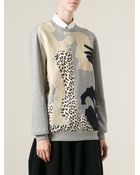 Carven Applique Sweatshirt - Lyst
