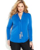 Michael Kors Michael Plus Size Chainembellished Top - Lyst