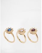 Asos Cocktail Rings Multipack - Lyst