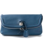 Alexander McQueen Skull Padlock Clutch - Lyst