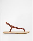 Asos Frankie Flat Sandals - Lyst